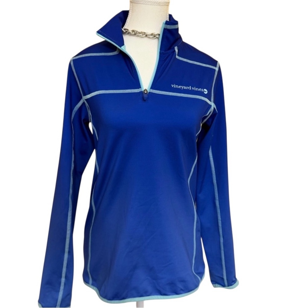 Vineyard Vines Royal Blue Pullover with Light Accents size xs